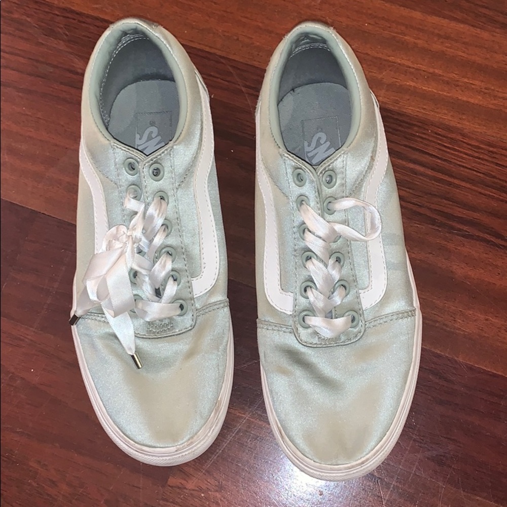 Silky mint vans